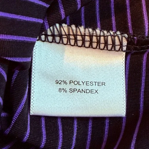 Peter Millar Polo L Purple Stripe St Andrews Logo Golf Shirt Summer Comfort - Picture 5 of 7